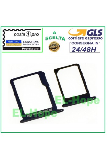 Compartiment pour chariot à fentes, support pour carte SIM + Micro SD pour Samsung Galaxy A5 SM A500 F, noir