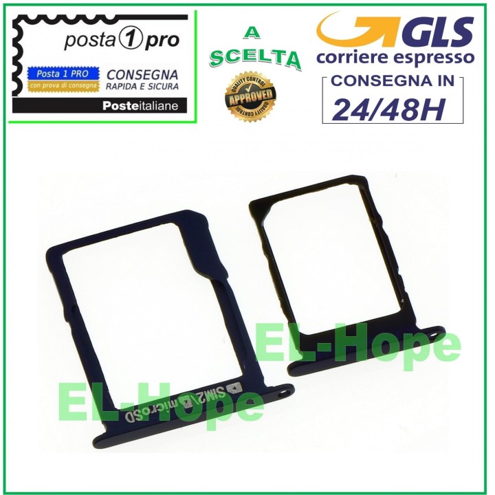 Emplacement pour carte SIM + Micro SD Samsung Galaxy A5 SM A500 F Noir