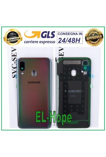 Cache batterie d origine Samsung Galaxy A40 SM-A405 Noir