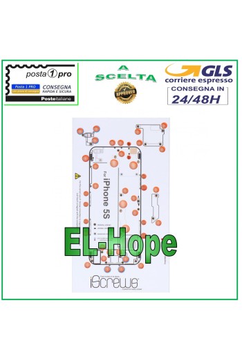 VIS CARTE VIS BOÎTIER PAD ILLUSTRÉ POUR DÉMONTAGE APPLE IPHONE 5S