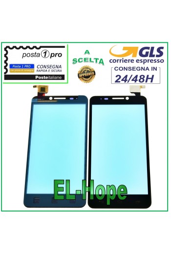Vitre tactile Alcatel Pop IDOL OT 6030 OT-6030D Noir
