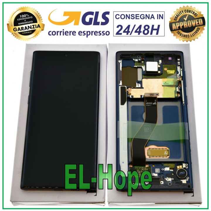 Écran d origine Samsung Note 10 SM-N970 N970F tactile noir GH82-20818A