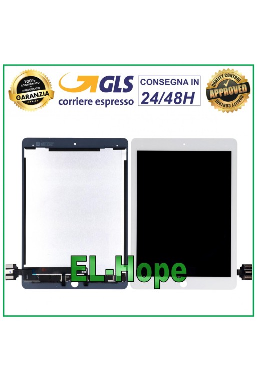 Écran tactile LCD pour Apple iPad Pro 9.7 (2016) A1673 A1674 A1675, écran blanc