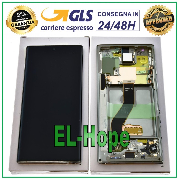 Écran d origine Samsung Note 10 SM-N970 N970F tactile argent GH82-20818C