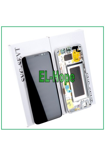 Écran LCD d origine Samsung Galaxy S8 SM-G950 G950 F, e'cran tactile argente'