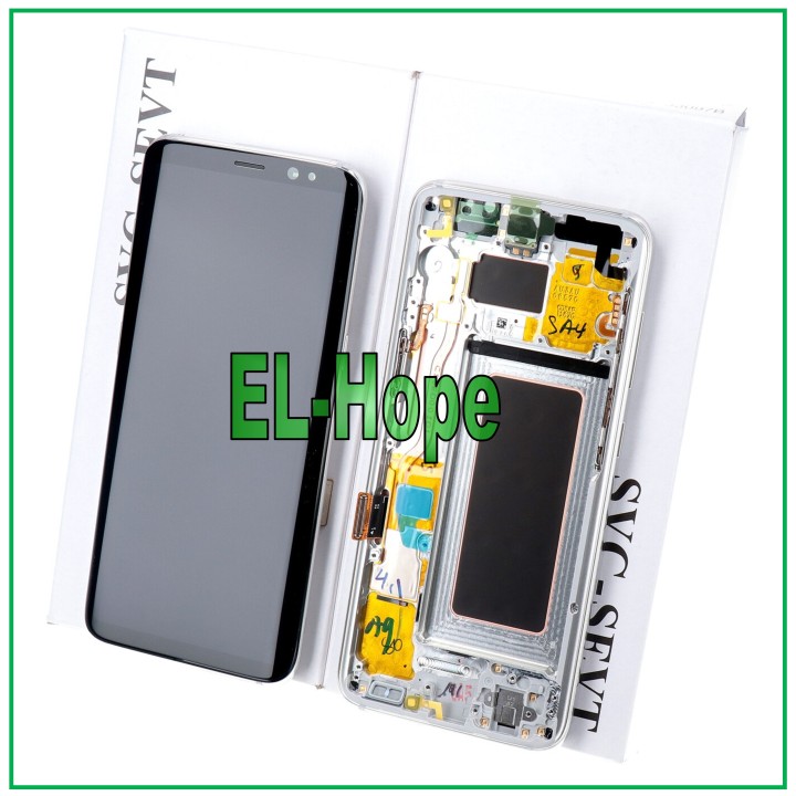 Cadre d origine pour e'cran tactile Samsung S8 SM-G950 G950 argente' GH97-20473B