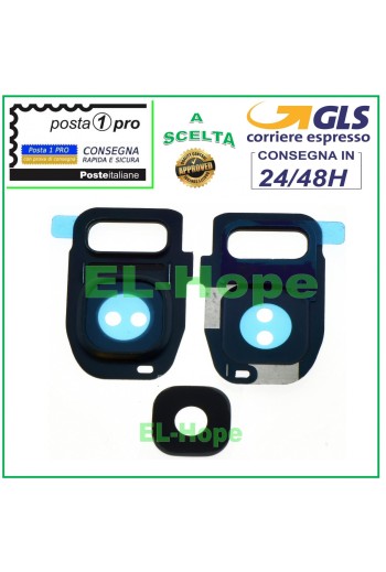 Vitre arrière pour appareil photo Samsung Galaxy S7 SM-G930 F Noir