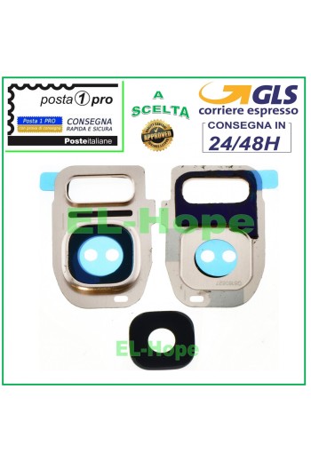 Vitre arrière pour appareil photo Samsung Galaxy S7 SM-G930 F, couleur or