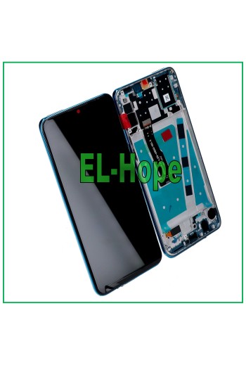 Cadre d affichage pour Huawei P30 Lite Nouvelle édition 24 MP Écran tactile assemblé Bleu