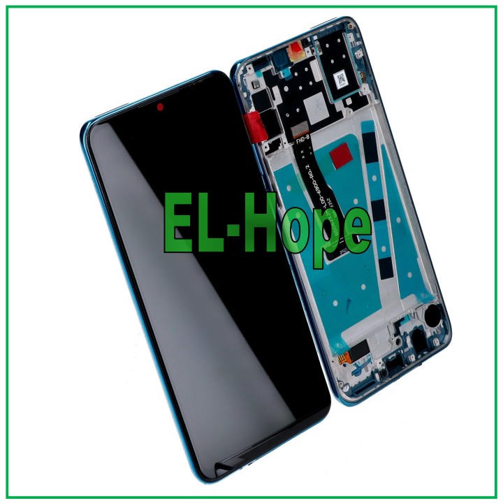 Cadre d affichage pour Huawei P30 Lite Nouvelle e'dition 24 MP Écran tactile assemble' Bleu
