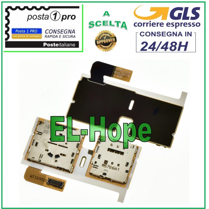 LECTEUR DE CARTE SIM SAMSUNG GALAXY TAB S2 9.7 SM-T815 SM-T819 EMPLACEMENT MICRO SD