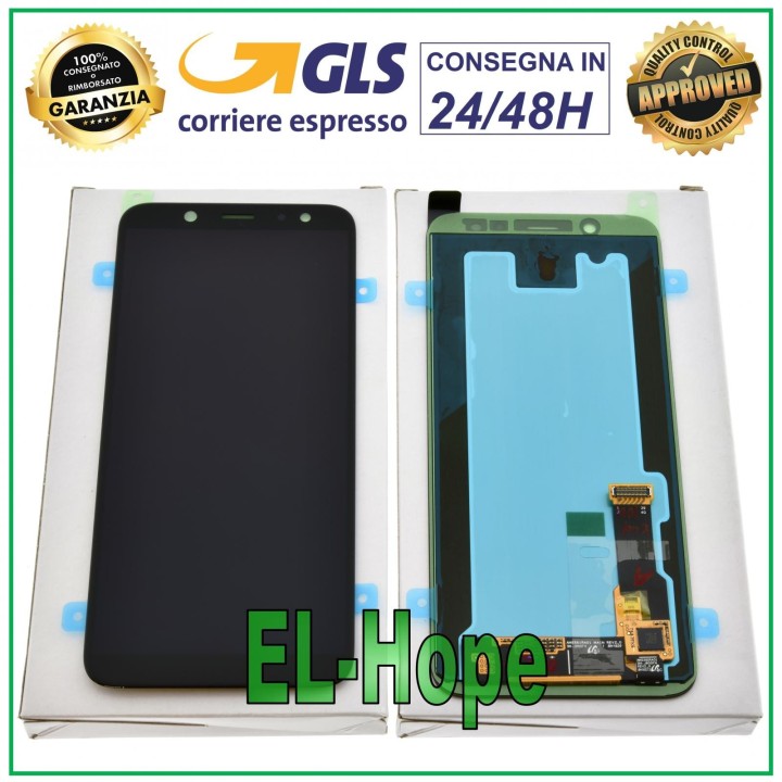 Écran d origine Samsung A6 2018 SM-A600 SM A600F tactile noir GH97-21898A