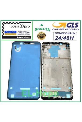 Cadre central LCD latéral pour Xiaomi Redmi Note 5 M1803E7SG, noir
