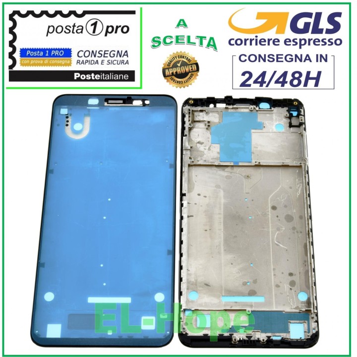 Cadre central LCD late'ral pour Xiaomi Redmi Note 5 M1803E7SG, noir