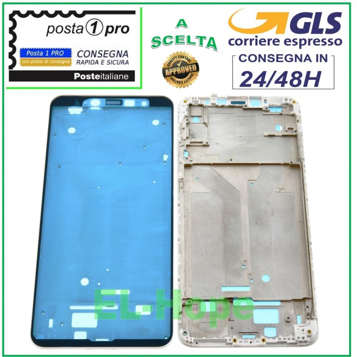 Cadre central LCD late'ral pour Xiaomi Redmi S2 M1803E6G Blanc