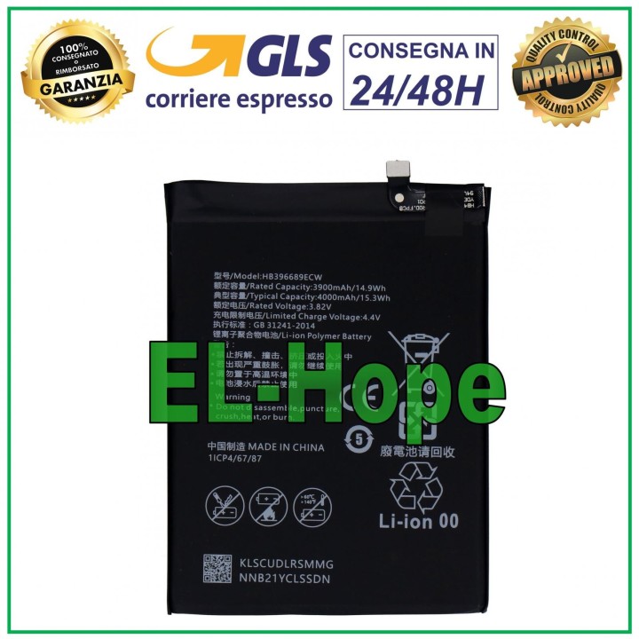 Batterie HB406689ECW pour Huawei Mate 9 / 9 Pro Nova Lite Plus Enjoy 7
