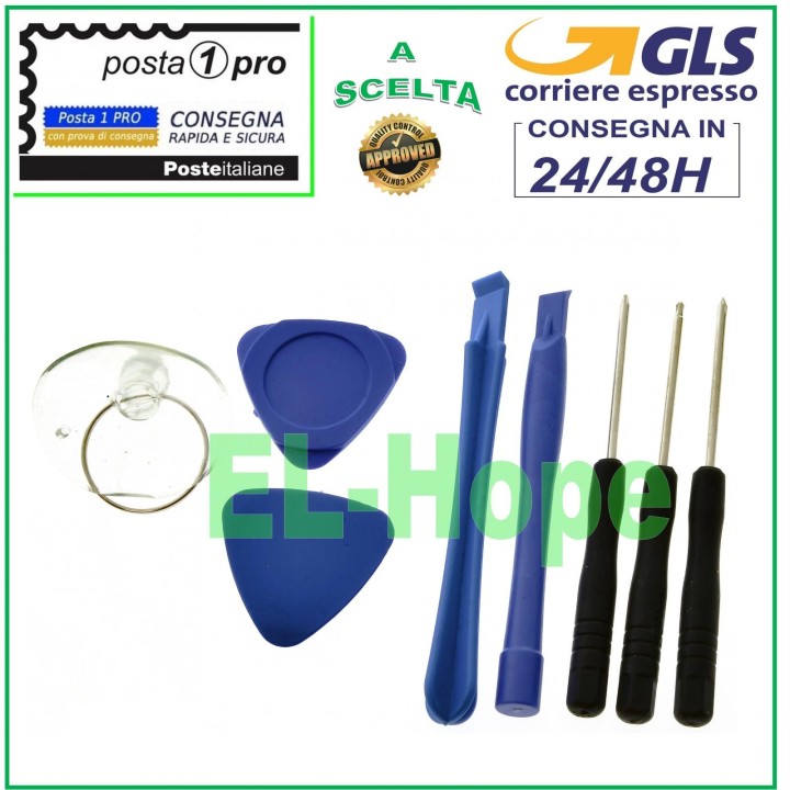 KIT D OUTILS OUVERTURE RÉPARATION SMARTPHONE IPHONE TABLETTE LEVIER TOURNEVIS VENTOUSE