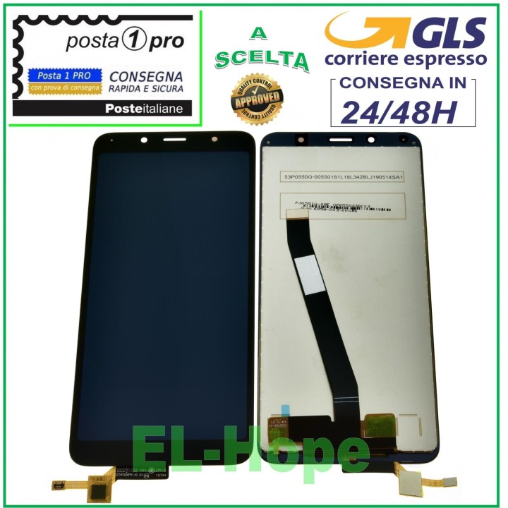 Écran LCD tactile en verre noir pour Xiaomi Redmi 7A M1903C3EG M1903C3EH
