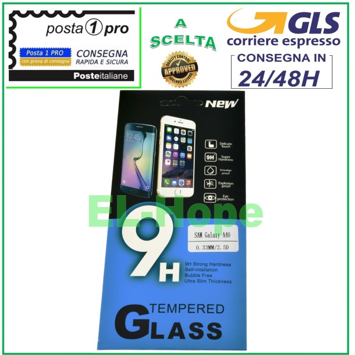 FILM EN VERRE TREMPÉ POUR ÉCRAN LCD POUR SAMSUNG GALAXY A40 SM-A405F