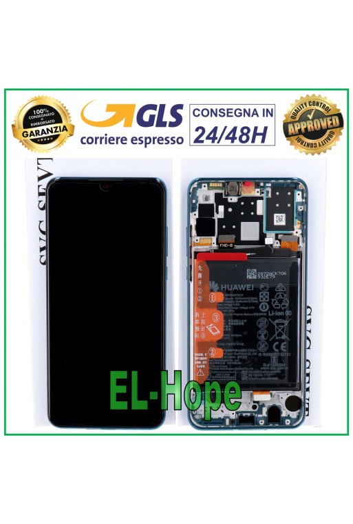 Écran LCD, châssis tactile, batterie d origine, Huawei P30 Lite, nouvelle édition, 24 MP, bleu