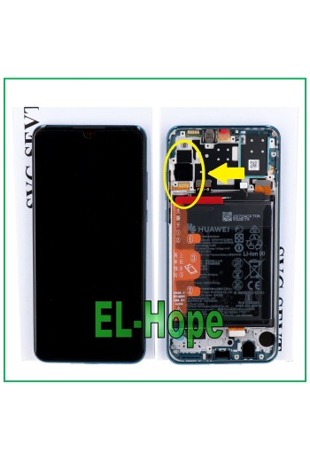 Écran LCD, châssis tactile, batterie d origine, Huawei P30 Lite, nouvelle édition, 24 MP, bleu