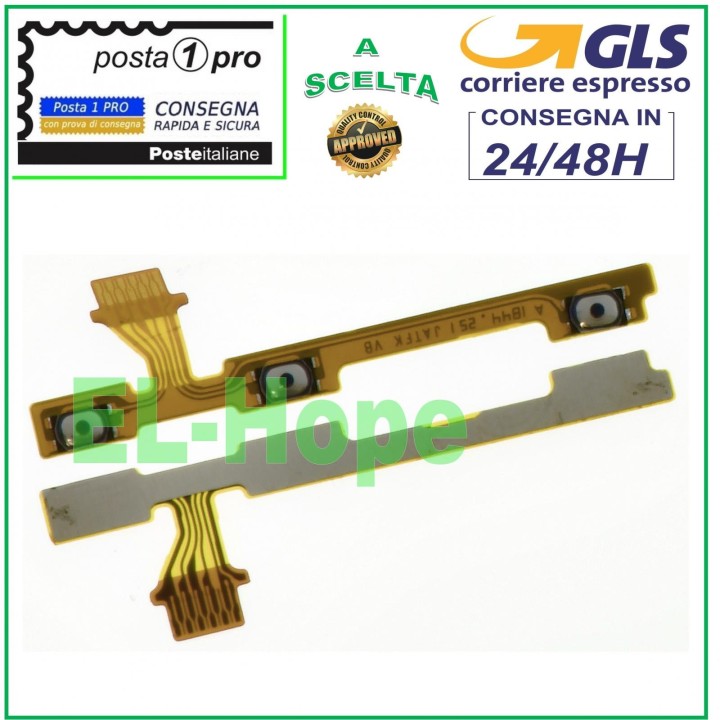 Touches late'rales plates pour Huawei Y6 2019 (MRD-LX1, LX2)