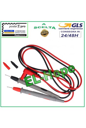 PAIRE DE SONDES À BROCHES POUR TESTEURS MULTIMÈTRES PROFESSIONNELS CAT III 1000 V 10 A
