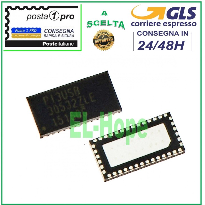 Puce de contrôle IC P13USB PI3USB PCB BGA pour contrôle audio et vide'o pour Nintendo Switch