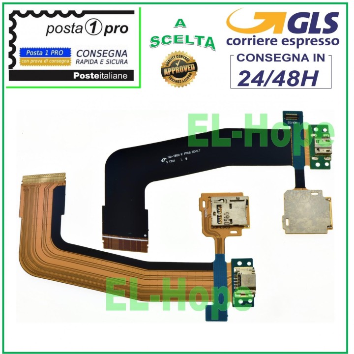 CONNECTEUR DE CHARGE MICROPHONE LECTEUR SIM SAMSUNG GALAXY TAB S 10.5 SM-T805 T800