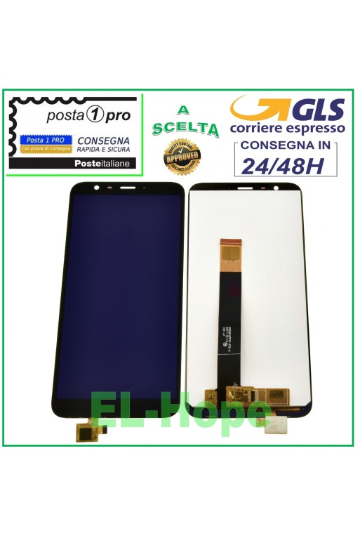 Écran LCD tactile noir de 5,45 pouces pour Meizu M8C, M908L, M810H et M810L