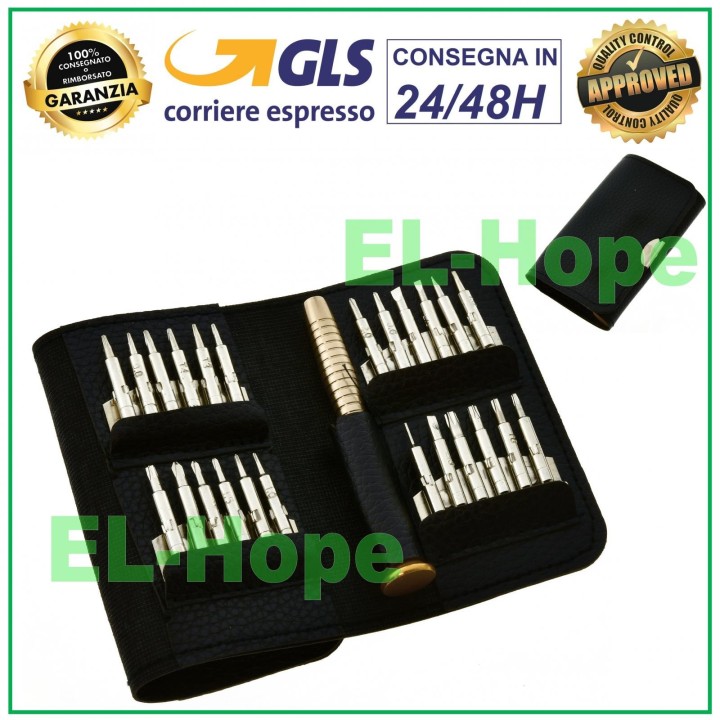 Ensemble de 25 outils de tournevis Torx pour iPhone, smartphone et MacBook
