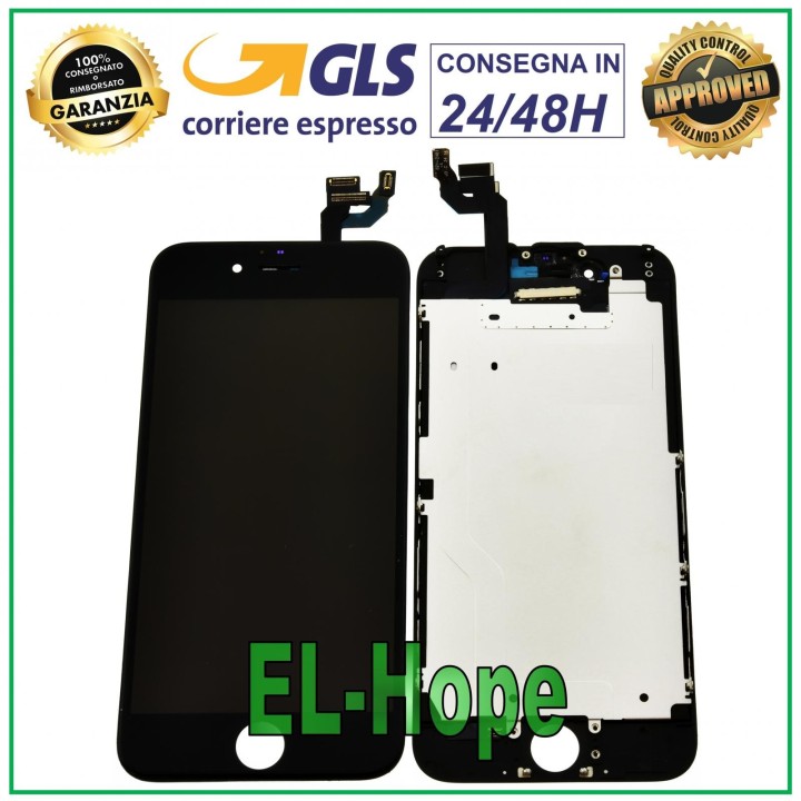 Écran LCD pour Apple iPhone 6 6G, e'cran tactile en verre noir, identique a' l original