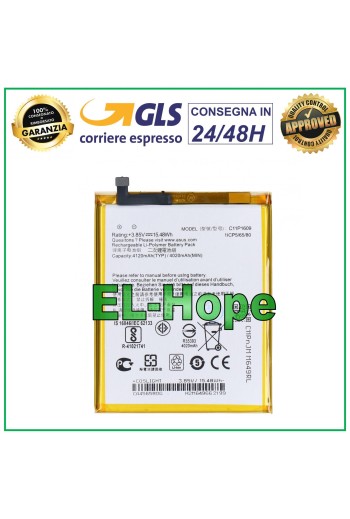 Batterie C11P1609 pour ASUS ZENFONE 3 MAX ZC553KL X00D 4120 mAh, équivalente à l originale