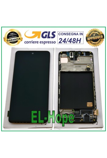 Écran LCD 100 % d origine Samsung Galaxy A51 SM-A515F avec cadre en verre tactile