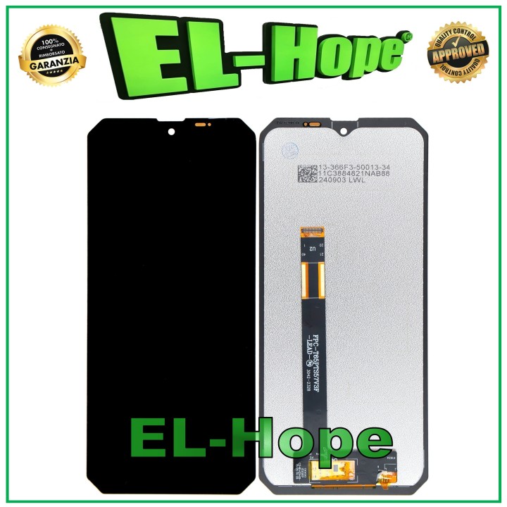 Écran LCD tactile assemble' noir pour Blackview BV6200/BV6200 Pro