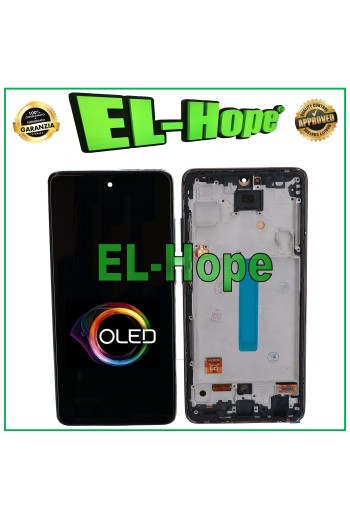 Écran LCD OLED pour Samsung Galaxy A52S 5G SM-A528 A528B, cadre tactile noir