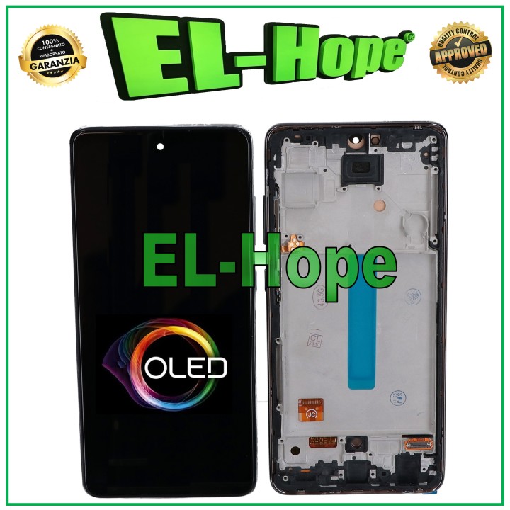 Écran LCD OLED pour Samsung Galaxy A52S 5G SM-A528 A528B, cadre tactile noir