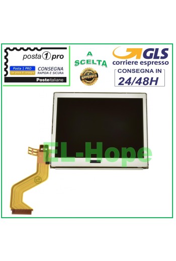 Écran LCD supe'rieur pour e'cran de moniteur Nintendo NDS DS Lite NDSL
