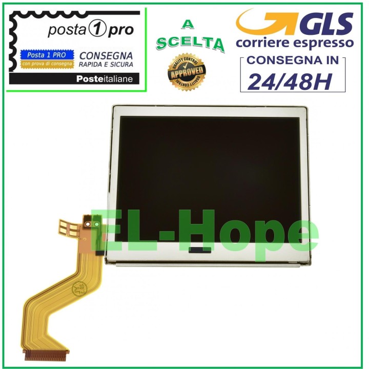 Écran LCD supe'rieur pour e'cran de moniteur Nintendo NDS DS Lite NDSL