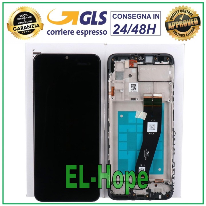 Cadre d e'cran d origine pour Samsung A02S SM-A025G, e'cran tactile LCD noir GH81-20181A