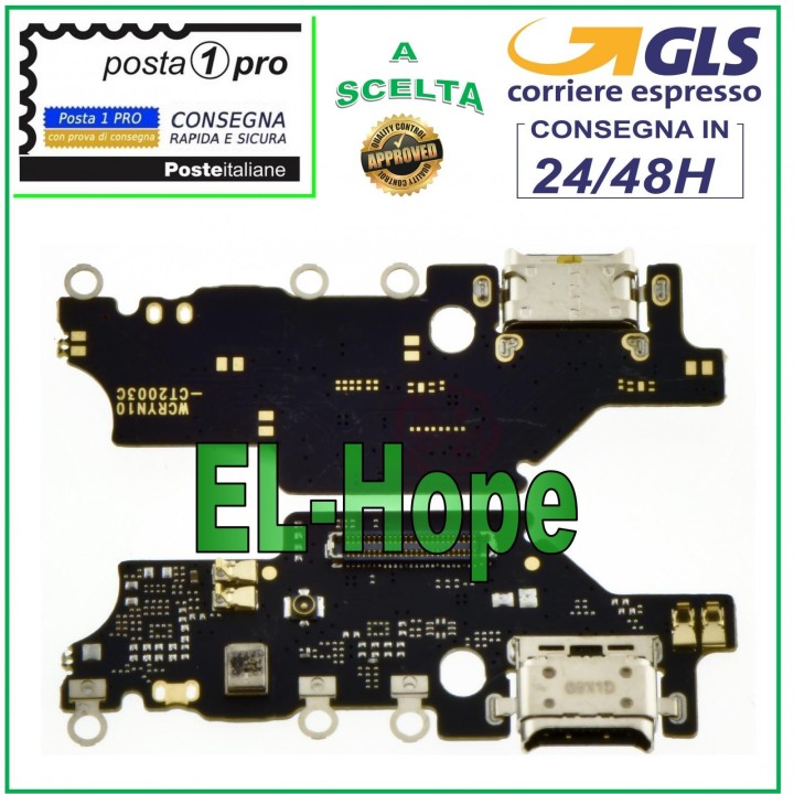 Connecteur de charge pour Huawei Honor Note 10, microphone, PCB, station d accueil, charge type C