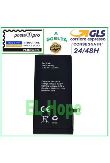 BATTERIE DE REMPLACEMENT POUR IPHONE XR 2942 mAh