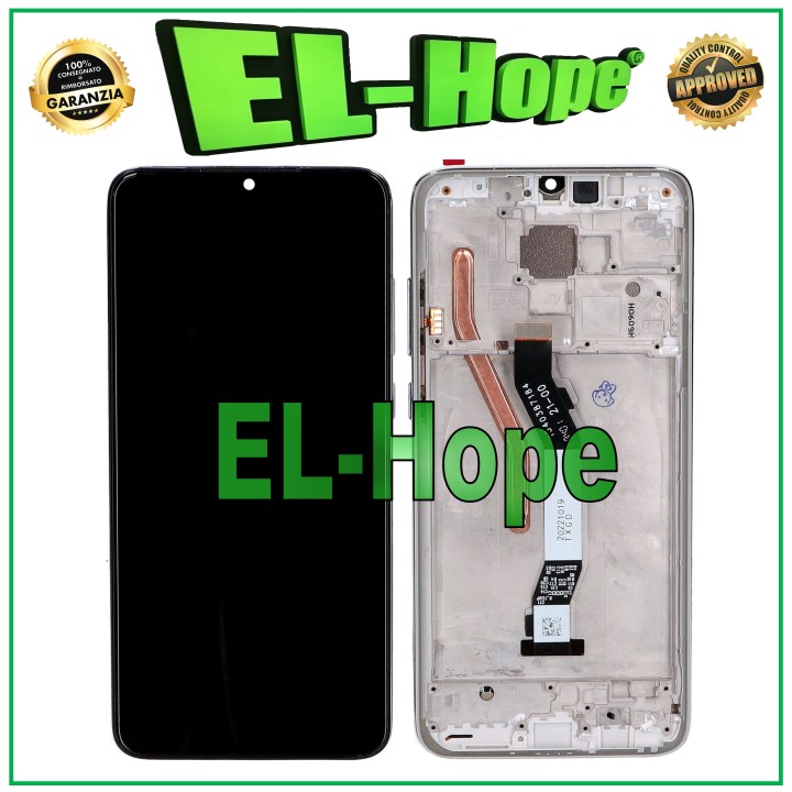 ÉCRAN TACTILE LCD + CHÂSSIS POUR XIAOMI REDMI NOTE 8 PRO M1906G7G VERRE BLANC