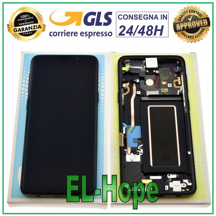 Écran LCD d origine pour Samsung S9 SM-G960F (2018), tactile, noir, GH97-21696A