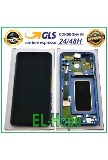 Écran LCD tactile d origine Samsung Galaxy S9+ SM-G965F PLUS, bleu corail