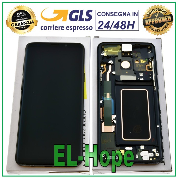 Écran d origine reconditionne' pour Samsung Galaxy S9+ SM-G965F Plus noir GH97-21691A