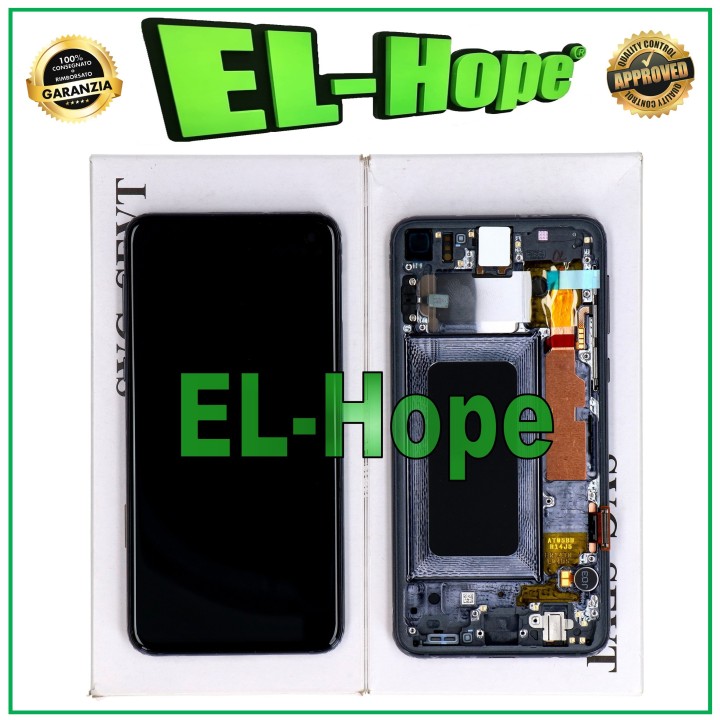 Écran LCD d origine pour Samsung S10e SM-G970F tactile, noir prismatique, GH82-18852A