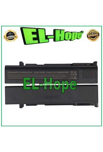 Batterie pour ordinateur portable Toshiba PA3356 5200 mAh 11,1 V 58 Wh, noire, équivalente à l originale