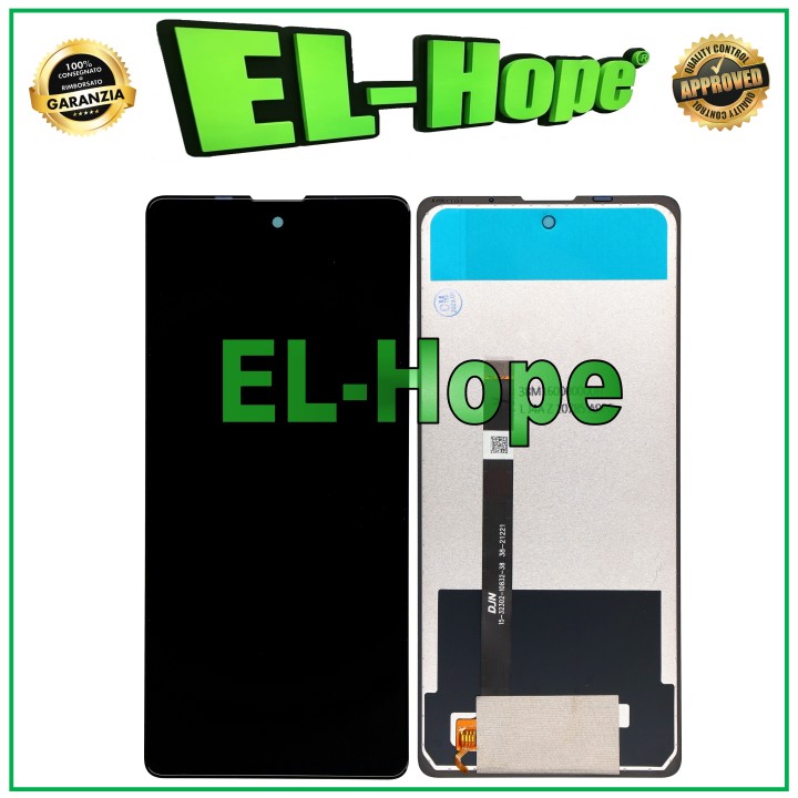 Écran LCD tactile en verre noir pour Blackview A100 (assemble').