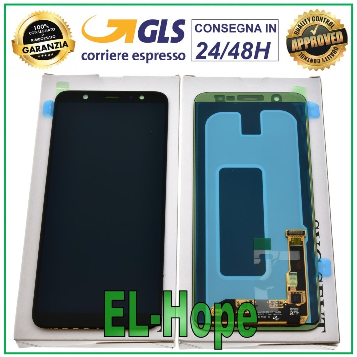 Écran d origine Samsung A6 Plus 2018 SM-A605F tactile noir GH97-21907A